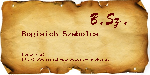 Bogisich Szabolcs névjegykártya